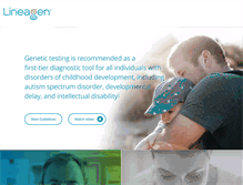 Tablet Screenshot of lineagen.com